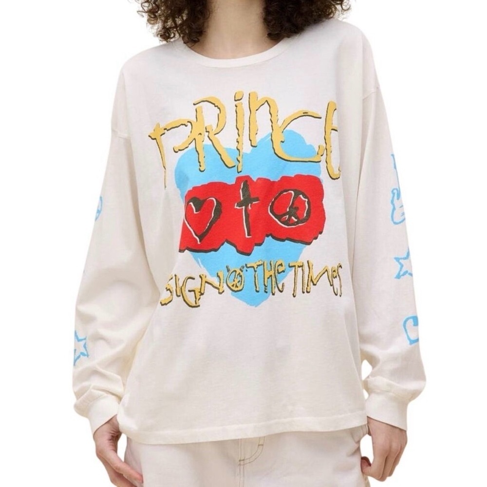 Daydreamer Prince Sign O’ the Times Long Sleeve NWOT